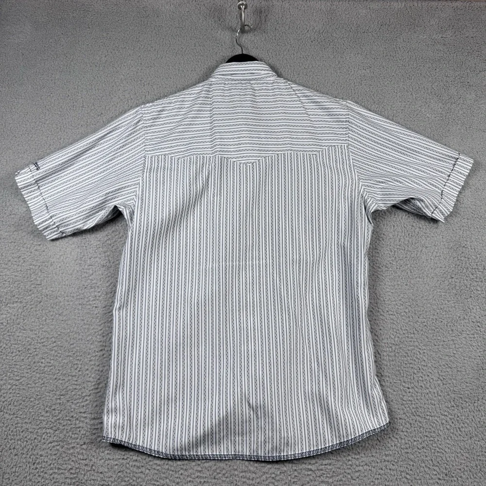 Vintage Billabong Shirt Mens Large Slim Fit Western Pearl Snap Aztec Slim Fit